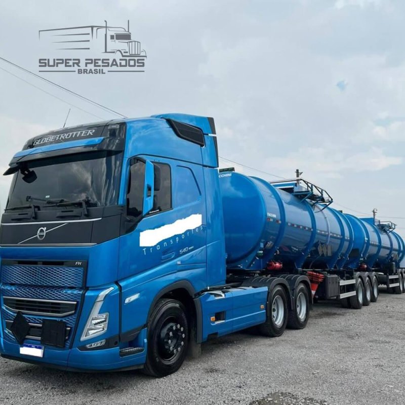 Conjunto VOLVO FH 540 6x4 2024 + RODOTREM TANQUE 2025
