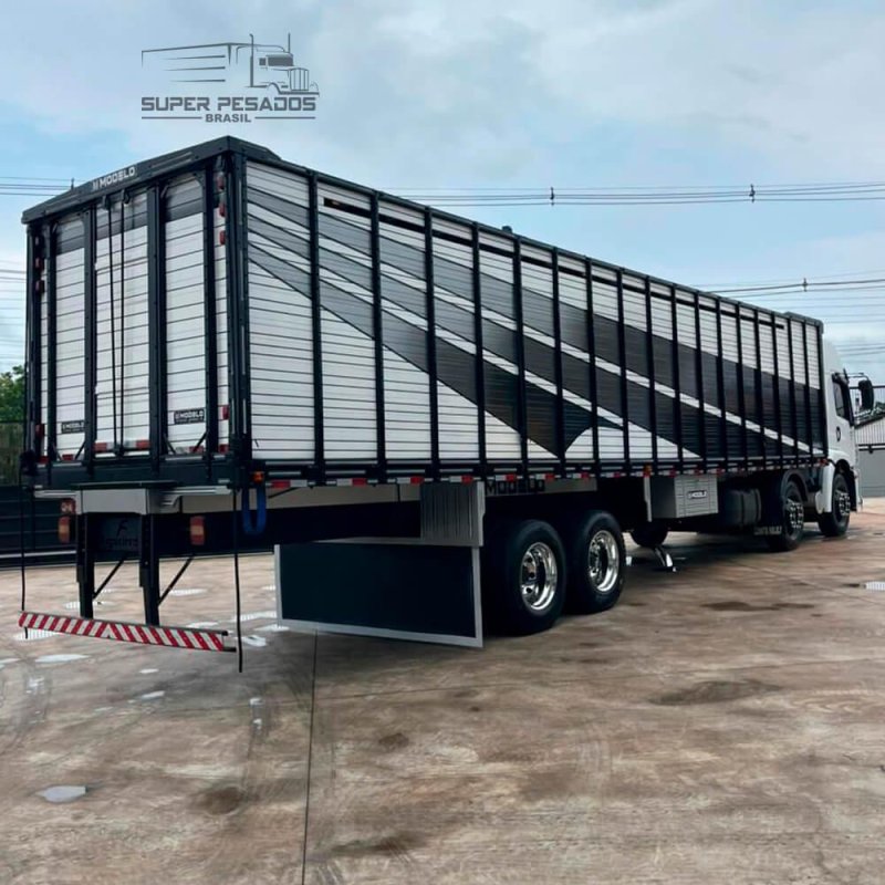 Caminhão VW CONSTELLATION 24.280 8x2 BITRUCK 2015 COM CARROCERIA BOIADEIRA 