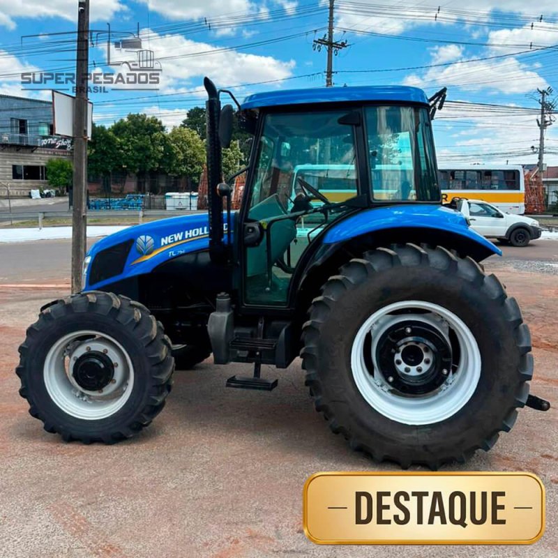 TRATOR AGRÍCOLA NEW HOLLAND TL75 ANO 2017